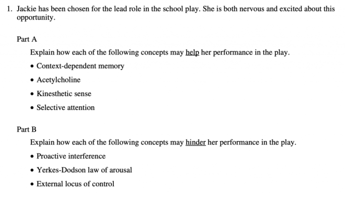 Ap psychology unit 7 frq