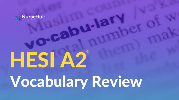 Hesi a2 vocabulary list pdf